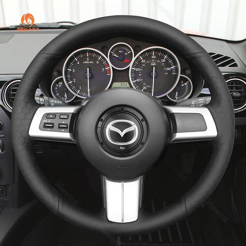 MEWANT Hand Stitch Car Steering Wheel Cover for Mazda MX - 5 MX5 2009 - 2013 / RX - 8 RX8 2009 - 2013 / CX - 7 CX7 2007 - 2009 - Mewant Cover