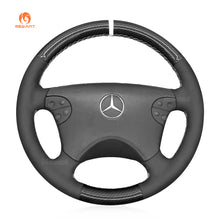 Cargue la imagen en el visor de la galería, MEWANT Hand Stitch Car Steering Wheel Cover for Mercedes Benz CLK - Class W208 C208 / E - Class W210 / G - Class W463 - Mewant Cover
