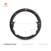 MEWANT Hand Stitch Car Steering Wheel Cover for Mercedes Benz G - Class W463 2013 - 2018 / GL - Class X166 2013 - 2016 / M - Class W166 2012 - 2015 - Mewant Cover