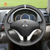 MEWANT Hand Stitch Car Steering Wheel Cover for Mitsubishi L200 2006 - 2015 / Triton 2006 - 2012 - Mewant Cover