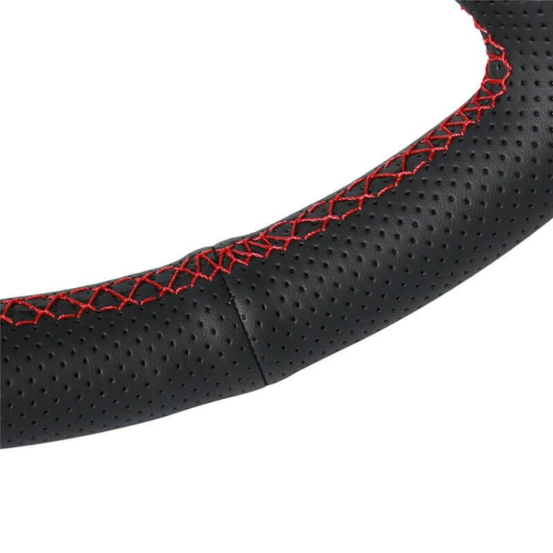 MEWANT Hand Stitch Car Steering Wheel Cover for Nissan Patrol Y61 1997 - 2014/Nissan Maxima 2000 - 2003 - Alcantara, Leather, Carbon Fiber, Easy Install, Non - Slip, Best Steering Wheel Cover