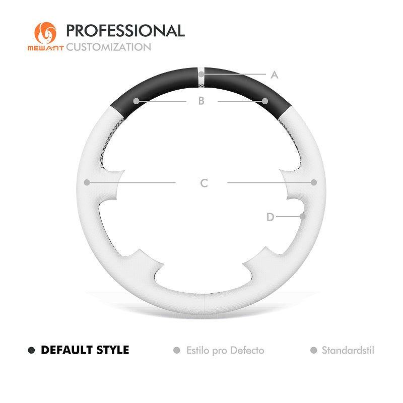 MEWANT Hand Stitch Car Steering Wheel Cover for Nissan Patrol Y61 1997 - 2014/Nissan Maxima 2000 - 2003 - Alcantara, Leather, Carbon Fiber, Easy Install, Non - Slip, Best Steering Wheel Cover