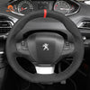 MEWANT Hand Stitch Car Steering Wheel Cover for Peugeot 308 2013 - 2021 / 308 SW 2014 - 2021 - Mewant Cover