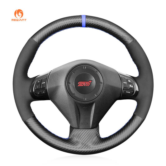 MEWANT Hand Stitch Car Steering Wheel Cover for Subaru Forester Impreza Legacy Outback Impreza WRX (WRX STI) Exiga - Mewant Cover