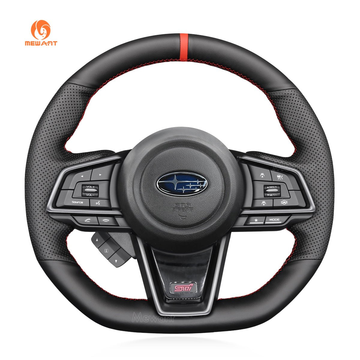 MEWANT Hand Stitch Car Steering Wheel Cover for Subaru WRX 2022 - 2023 - Mewant Cover