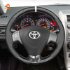 MEWANT Hand Stitch Car Steering Wheel Cover for Toyota Corolla Auris Isis Aygo (UK) Ractis Matrix Sienta Noah (Voxy) - Mewant Cover