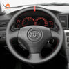 MEWANT Hand Stitch Car Steering Wheel Cover for Toyota Corolla (Verso) 2002 - 2004 / Yaris (Verso) 1999 - 2005 - Mewant Cover