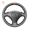 MEWANT Hand Stitch Car Steering Wheel Cover for Toyota Corolla (Verso) 2002 - 2004 / Yaris (Verso) 1999 - 2005 - Mewant Cover