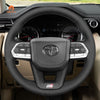 MEWANT Hand Stitch Car Steering Wheel Cover for Toyota Land Cruiser 300 GR Sport - Alcantara, Leather, Carbon Fiber, Easy Install, Non - Slip, Best Steering Wheel Cover