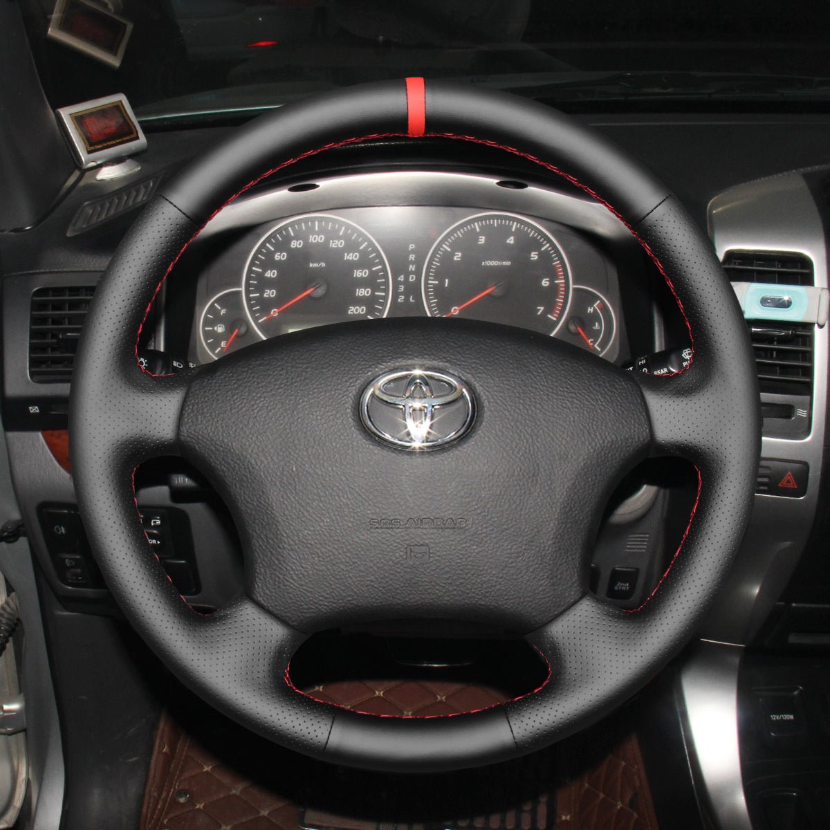 MEWANT Hand Stitch Car Steering Wheel Cover for Toyota Land Cruiser Prado Camry Kluger - Mewant Cover