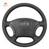 MEWANT Hand Stitch Car Steering Wheel Cover for Toyota Land Cruiser Prado Camry Kluger - Mewant Cover