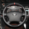 MEWANT Hand Stitch Car Steering Wheel Cover for Toyota Land Cruiser Prado Camry Kluger - Mewant Cover