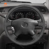 MEWANT Hand Stitch Car Steering Wheel Cover for Toyota Tacoma 2001 - 2004 / Tundra 2001 - 2002 / Sequoia 2001 - 2002 / Hilux 2001 - 2005 - Mewant Cover