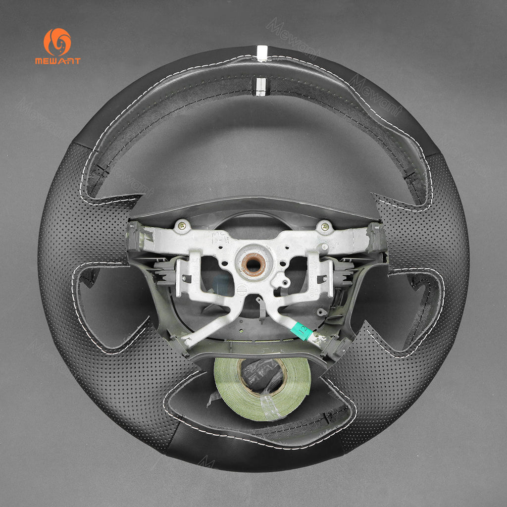MEWANT Hand Stitch Car Steering Wheel Cover for Toyota Tacoma 2001 - 2004 / Tundra 2001 - 2002 / Sequoia 2001 - 2002 / Hilux 2001 - 2005 - Alcantara, Leather, Carbon Fiber, Easy Install, Non - Slip, Best Steering Wheel Cover
