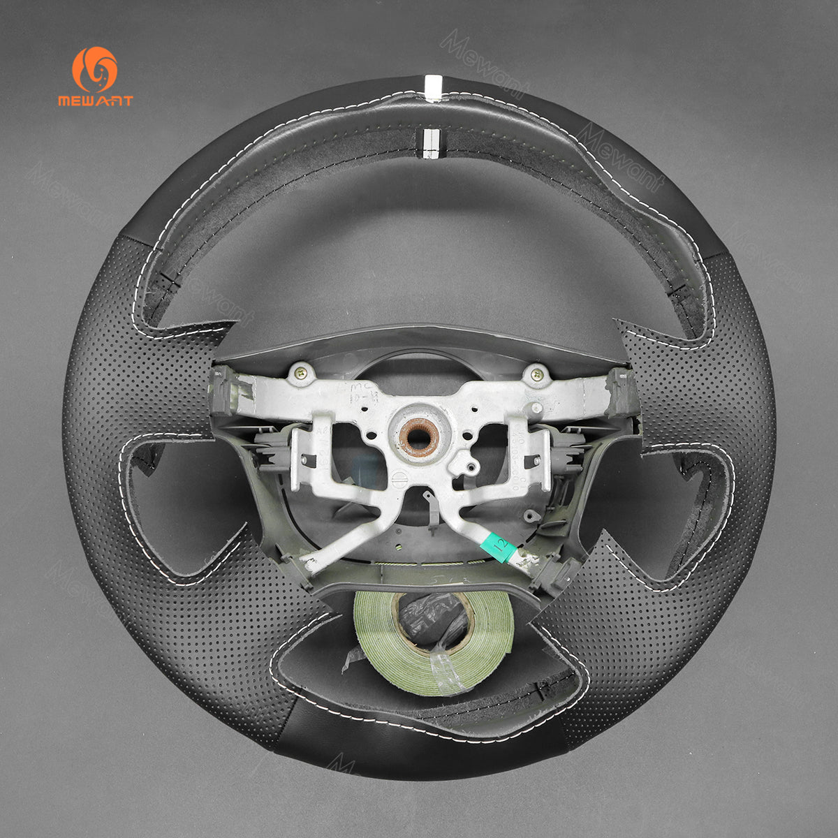 MEWANT Hand Stitch Car Steering Wheel Cover for Toyota Tacoma 2001 - 2004 / Tundra 2001 - 2002 / Sequoia 2001 - 2002 / Hilux 2001 - 2005 - Alcantara, Leather, Carbon Fiber, Easy Install, Non - Slip, Best Steering Wheel Cover