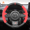 MEWANT Hand Stitch Car Steering Wheel Cover for Toyota Yaris GR 2020 - 2022 - Mewant Cover