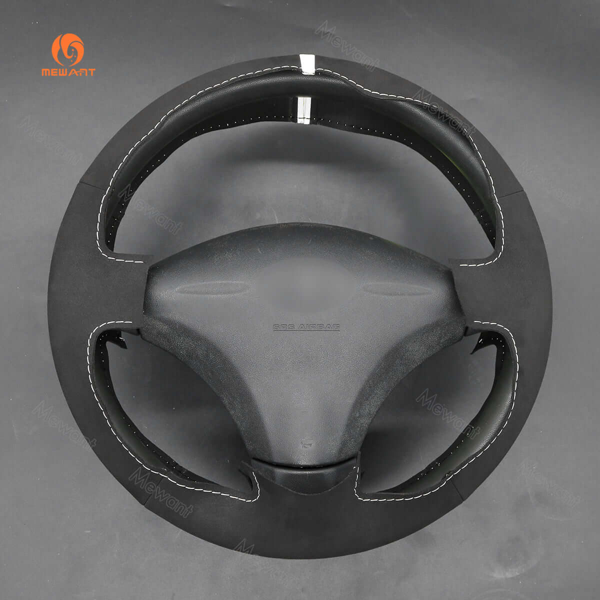 MEWANT Hand Stitch Car Steering Wheel Cover for Toyota Yaris Vitz Probox Sienta Succeed Echo Porte 1999 - 2014 - Alcantara, Leather, Carbon Fiber, Easy Install, Non - Slip, Best Steering Wheel Cover
