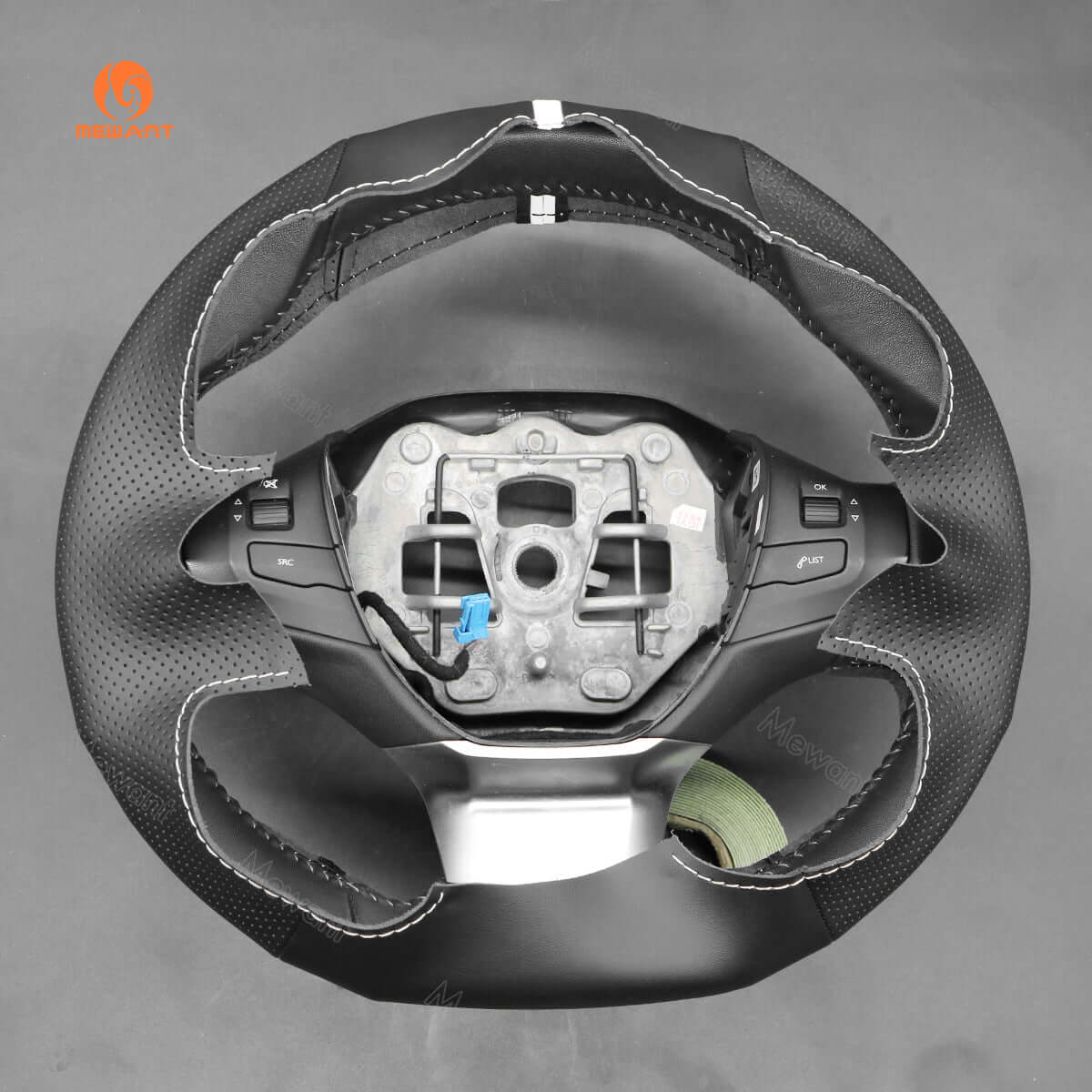MEWANT Hand Stitch Car Steering Wheel Cover for Toyota Yaris Vitz Probox Sienta Succeed Echo Porte 1999 - 2014 - Alcantara, Leather, Carbon Fiber, Easy Install, Non - Slip, Best Steering Wheel Cover