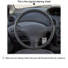 MEWANT Hand Stitch Car Steering Wheel Cover for Toyota Yaris Vitz Probox Sienta Succeed Echo Porte - Mewant Cover