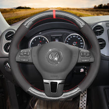 Charger l&#39;image dans la visionneuse de galerie, MEWANT Hand Stitch Car Steering Wheel Cover for VW Golf Tiguan Limited Passat Jetta - Mewant Cover
