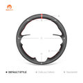 MEWANT Hand Stitch Dark Grey Alcantara Car Steering for Toyota Camry Corolla RAV4 Avalon 2017 - 2024 - Alcantara, Leather, Carbon Fiber, Easy Install, Non - Slip, Best Steering Wheel Cover