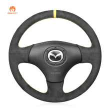 Carica l&#39;immagine nel visualizzatore Galleria, MEWANT Hand Stitch Dark Grey Alcantara Car Steering Wheel Cover for Mazda MX - 5 MX5 Miata NB 1998 - 2004 /  RX - 7 RX7 1999 - 2002 - Mewant Cover
