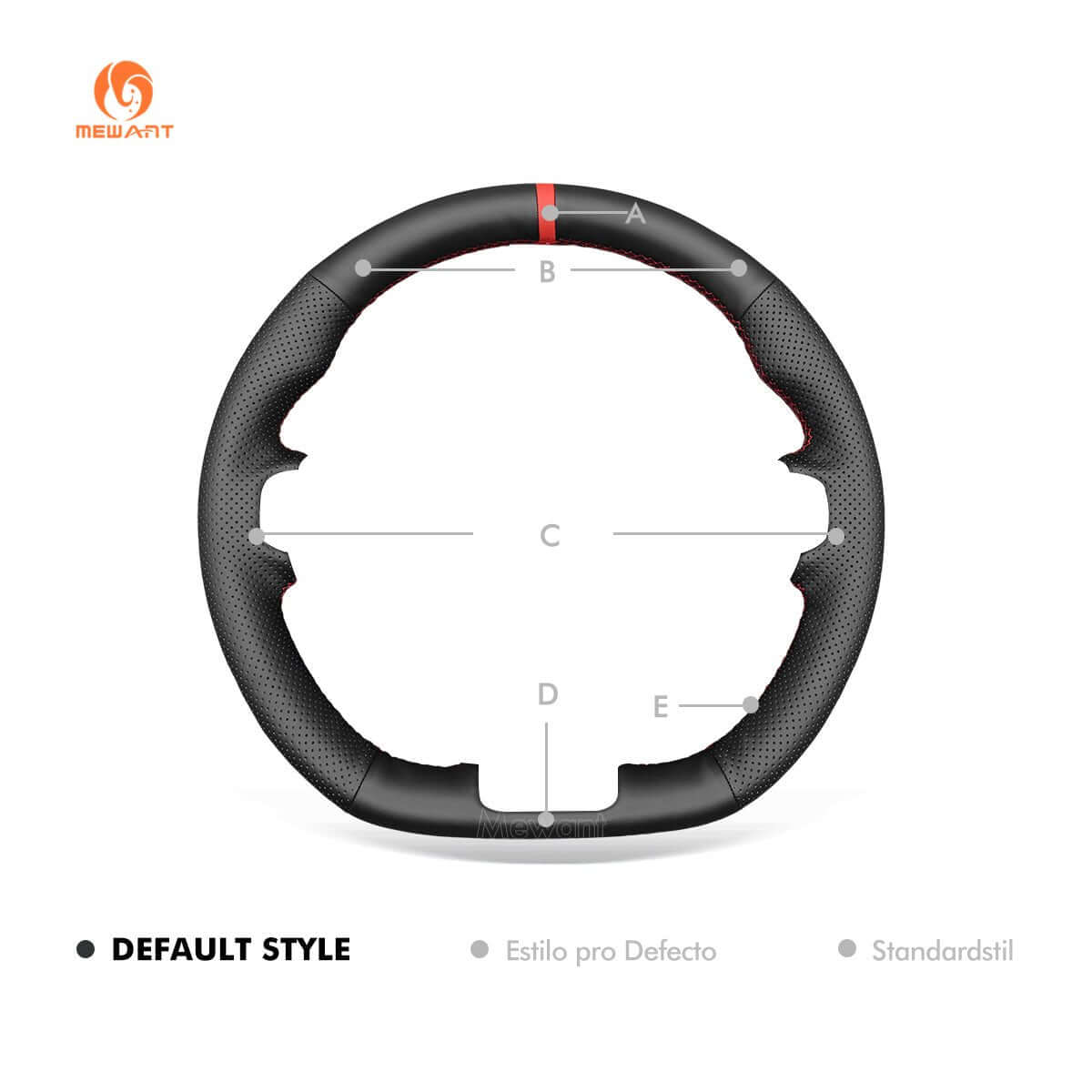 MEWANT Hand Stitch Leather Suede Carbon Fiber Car Steering Wheel Cover for Kia Optim / Kia K5 GT GT - Line Sedan - Alcantara, Leather, Carbon Fiber, Easy Install, Non - Slip, Best Steering Wheel Cover