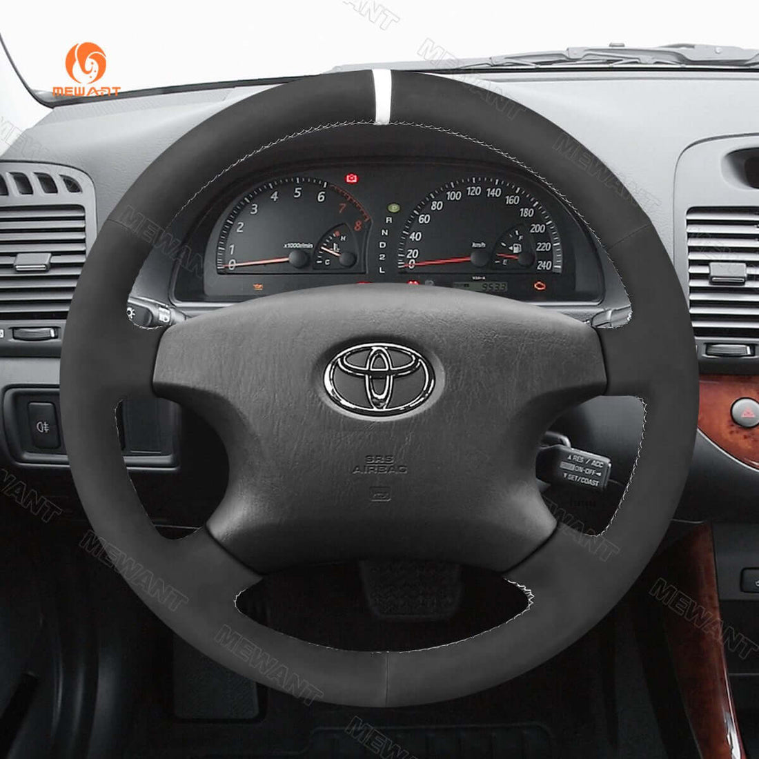 MEWANT Steering Wheel Cover for Toyota Corolla Camry Hilux Avensis Verso 2002-2010