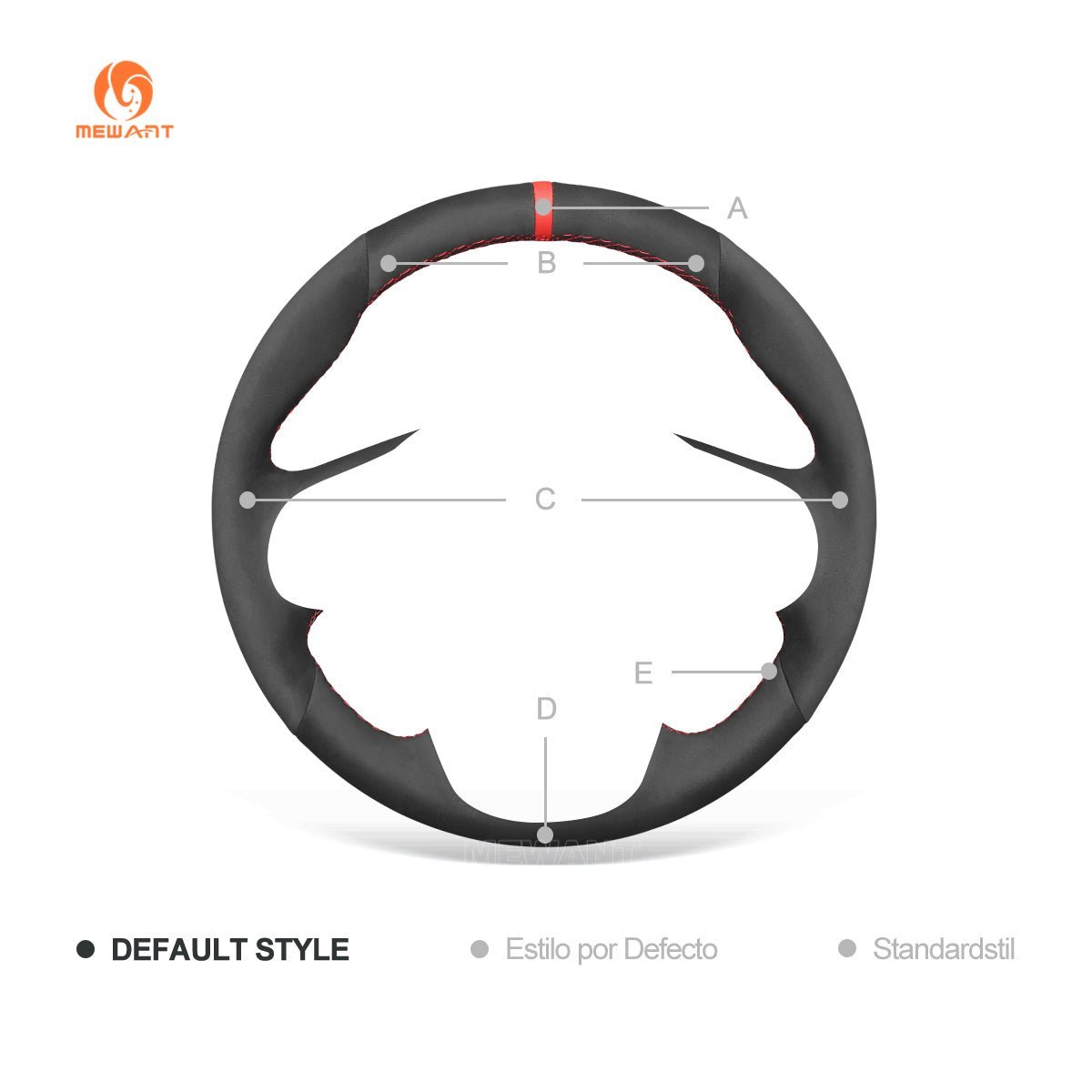 MEWANT Hand Stitching Carbon Fiber Red Suede Car Steering Wheel Cover for Toyota Supra GR Supra 2019 - 2021 - Alcantara, Leather, Carbon Fiber, Easy Install, Non - Slip, Best Steering Wheel Cover