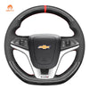 MEWANT Leather Car Steering Wheel Cove for Chevrolet (Chevy) Camaro - Alcantara, Leather, Carbon Fiber, Easy Install, Non - Slip, Best Steering Wheel Cover