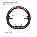 MEWANT Leather Car Steering Wheel Cover for Audi S1 (8X) S3 (8V) Sportback S4 (B8) Avant S5 (8T) S6 (C7) S7 (G8) RS Q3 (8U) SQ5 (8R) - Alcantara, Leather, Carbon Fiber, Easy Install, Non - Slip, Best Steering Wheel Cover