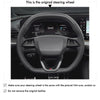 MEWANT Leather Car Steering Wheel Cover for Audi S5 RS3 2025 - Alcantara, Leather, Carbon Fiber, Easy Install, Non - Slip, Best Steering Wheel Cover