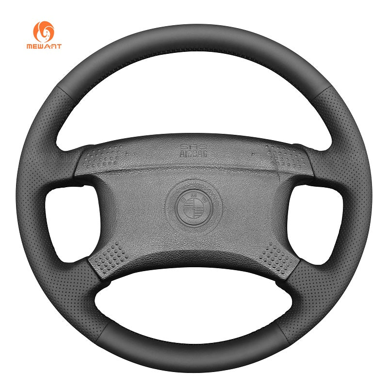 MEWANT Leather Car Steering Wheel Cover for BMW 3 5 7 8 Series E32 1982 - 1994 - Alcantara, Leather, Carbon Fiber, Easy Install, Non - Slip, Best Steering Wheel Cover
