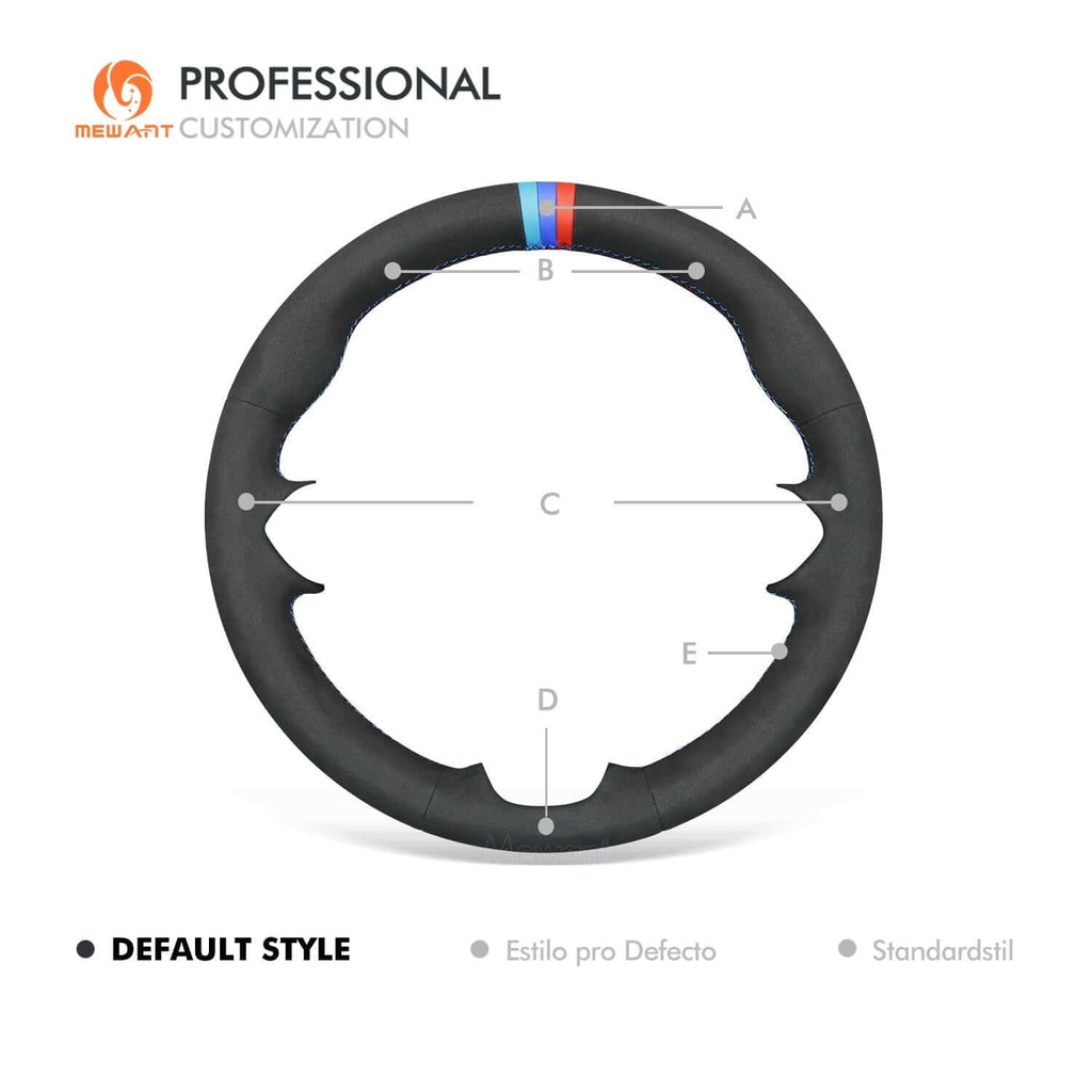 MEWANT Leather Car Steering Wheel Cover for BMW i8 2014 - 2020 - Alcantara, Leather, Carbon Fiber, Easy Install, Non - Slip, Best Steering Wheel Cover