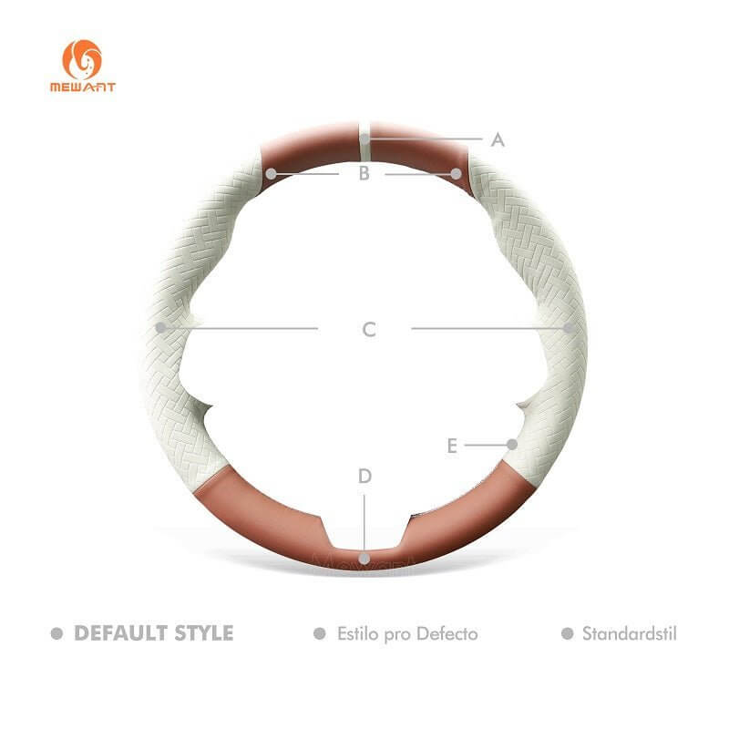 MEWANT Leather Car Steering Wheel Cover for for BMW X1 U11 2023 - 2024 / X2 U10 2024 - Alcantara, Leather, Carbon Fiber, Easy Install, Non - Slip, Best Steering Wheel Cover