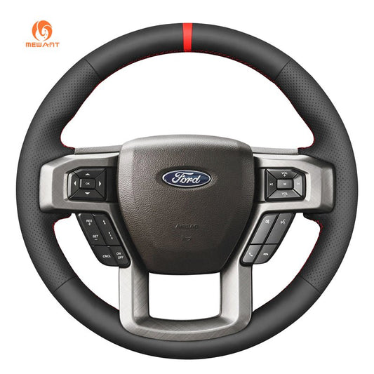 MEWANT Leather Car Steering Wheel Cover for?Ford F - 150 F150/ F - 250 F250/ F - 350 F350/ F - 450 F450/ Expedition - Mewant Cover