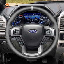 Bild in den Galerie-Viewer laden, MEWANT Leather Car Steering Wheel Cover for Ford F - 150 F150/ F - 250 F250/ F - 350 F350/ F - 450 F450/ Expedition - Mewant Cover
