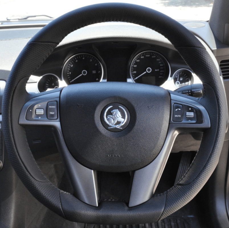 MEWANT Leather Car Steering Wheel Cover for Holden Commodore HSV VE SENATOR E3 SS - Alcantara, Leather, Carbon Fiber, Easy Install, Non - Slip, Best Steering Wheel Cover