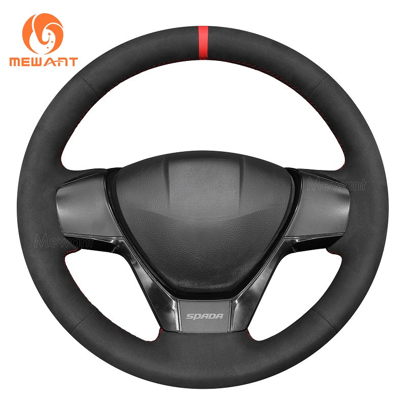 MEWANT Leather Car Steering Wheel Cover for Honda Spada Freed 2010 - 2015 - Alcantara, Leather, Carbon Fiber, Easy Install, Non - Slip, Best Steering Wheel Cover