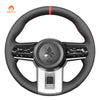 MEWANT Leather Car Steering Wheel Cover for Mitsubishi Triton L200 Montero Pajero 2025 - Alcantara, Leather, Carbon Fiber, Easy Install, Non - Slip, Best Steering Wheel Cover