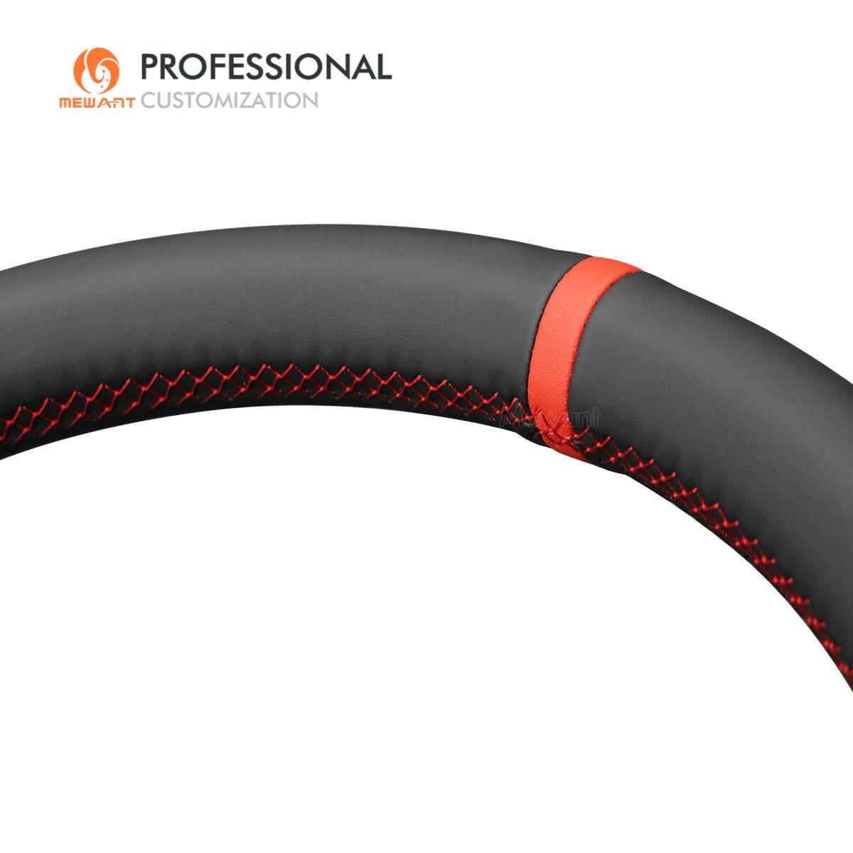 MEWANT Leather Car Steering Wheel Cover for Toyota Prius / BZ4X 2022 - 2024 - Alcantara, Leather, Carbon Fiber, Easy Install, Non - Slip, Best Steering Wheel Cover