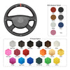 MEWANT Leather Car Steering Wheel Cover for Volkswagen VW Passat B6 / Passat Variant / Transporter - Mewant Cover