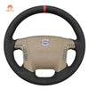 MEWANT Leather Car Steering Wheel Cover for Volvo S60 S80 V70 XC70 2001 - 2007 - Alcantara, Leather, Carbon Fiber, Easy Install, Non - Slip, Best Steering Wheel Cover