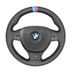 MEWANT Leather Suede Car Steering Wheel Cover for BMW M Sport F10 F11 F07 / M5 F10 2011 - 2013 / F12 F13 F06 / F01 F02 - Mewant Cover