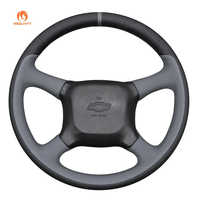MEWANT Leather Suede Car Steering Wheel Cover for Chevrolet Silverado 1500 - Alcantara, Leather, Carbon Fiber, Easy Install, Non - Slip, Best Steering Wheel Cover
