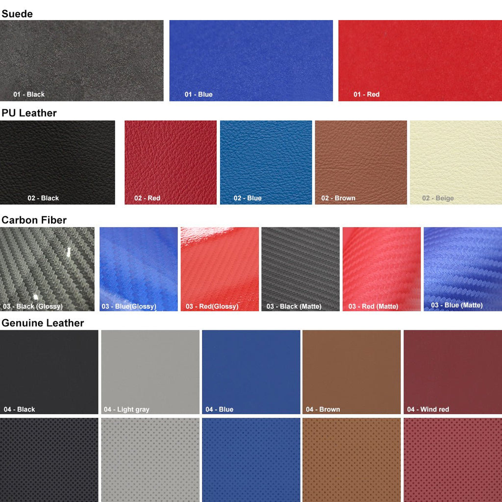 MEWANT Leather Suede Car Steering Wheel Cover for Ford Escape ST - Line/ Escape/ Ford Focus ST - Line/ Focus ST/ Kuga ST - Line/ Puma ST - Line/ Puma ST/ Fiesta ST - Line/ Fiesta ST - Alcantara, Leather, Carbon Fiber, Easy Install, Non - Slip, Best Steering Wheel Cover