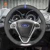 MEWANT Leather Suede Car Steering Wheel Cover for Ford Fiesta ST 2012 - 2017 - Mewant Cover