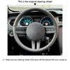 MEWANT Leather Suede Car Steering Wheel Cover for Ford Mustang 2005 - 2012 - Mewant Cover