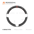 MEWANT Leather Suede Car Steering Wheel Cover for Ford Mustang 2005 - 2012 - Alcantara, Leather, Carbon Fiber, Easy Install, Non - Slip, Best Steering Wheel Cover