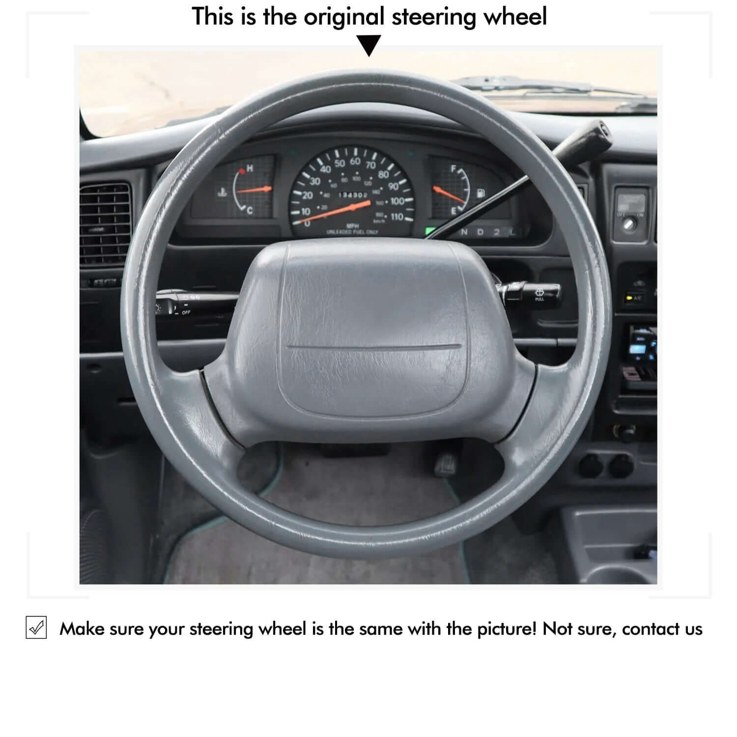 MEWANT Leather Suede Car Steering Wheel Cover for Toyota 4 Runner/ Avalon/ Tacoma/ Hilux/ Hiace/ Granvia/ Townace 1995 - 2004 - Alcantara, Leather, Carbon Fiber, Easy Install, Non - Slip, Best Steering Wheel Cover